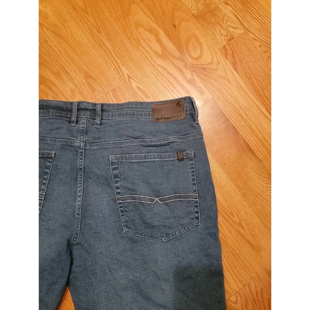 Buffalo David Bitton Jackson-X Mens Straight Stretch Size 40x30 Blue Denim Jeans